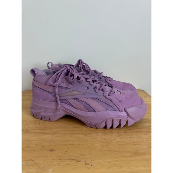 Cardi B Reebok Club V2 Puzzled Purple Sneakers - Size 9 - Picture 2 of 11